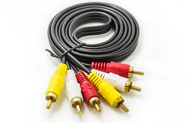 Pro Audio 3RCA to 3RCA Plug Cable for Rca Gold Plated